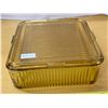 Image 2 : Amber refrigerator dish with lid- 8.5"