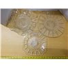 Image 1 : Depression glass, bowl 10", dinner plate11" and salad plate9"- 1934-1942