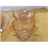 Image 3 : Floragold bowl, candy dish, creamer- jeanette glass from 1950's