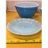 Image 2 : Lot of blue pyrex small dishes