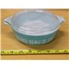 Image 1 : Blue pyrex casserole dish- butter print- 1957-1958