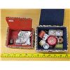 Image 1 : Shell sewing boxes with contents