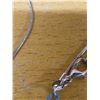 Image 2 : 925 sliver 23" chain and crytal pendant