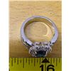 Image 2 : RSC stamped blue and white stone ring- size 7