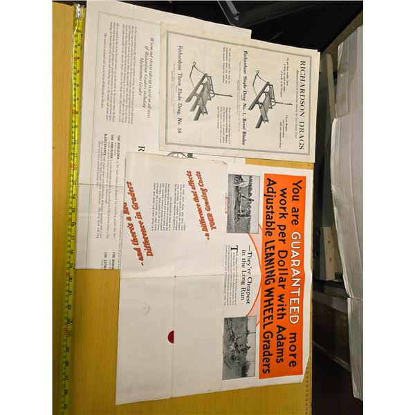 2 advertising richardson graders and 1 adam grader