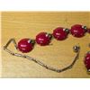 Image 3 : Red necklace and earrings