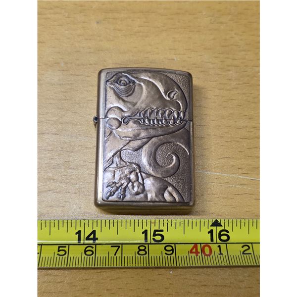 T-rex brass zippo lighter- 1993