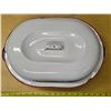 Image 2 : White enamel roaster pan with lid