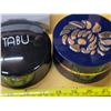 Image 3 : 3 dusting power tins-elizabeth arden, lutece, tabu- all mint condition