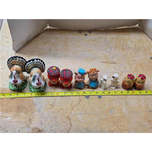 Lot of salt and pepper shakers