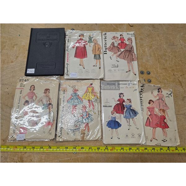 First step in dress making and vintage patterns
