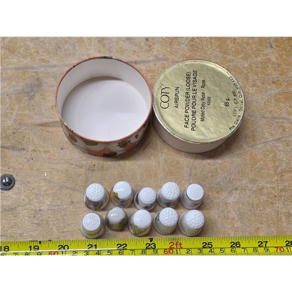 lot of porcelain thimbles- made in england