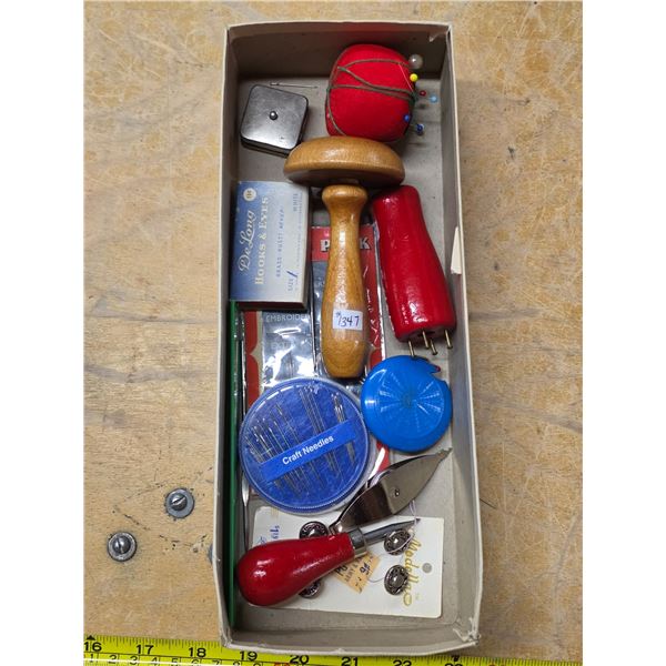 Lot of sewing collectibles