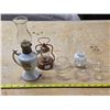 Image 1 : Miniature lamps and miniature glass chimneys- glass lamp made in japan
