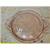 Image 2 : Doric pink depression glass plate- jeanette glass- 1935-1938