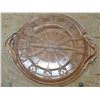 Image 3 : Doric pink depression glass plate- jeanette glass- 1935-1938