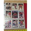 Image 1 : Binder of assorted hockey cards and mini jersey