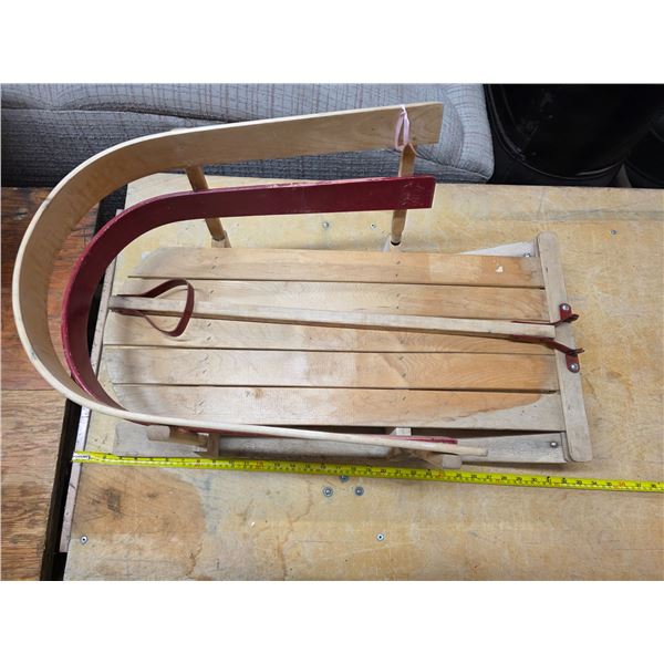 Wood sleigh- 30"L