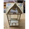Image 2 : Metal bird cage- decorative- 18"H