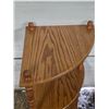 Image 2 : Wood corner shelving unit- 42"H