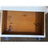 Image 2 : Pine phone desk painted white- 20" by 19" by 22"H