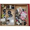 Image 2 : Vintage sewing box with contents