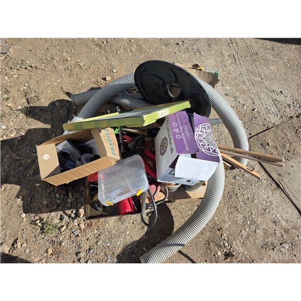 Pallet of tools and parts