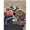 Image 1 : Pallet of misc items, chair, gas cans