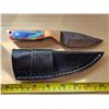 Image 1 : Damascus steel knife- 8"L