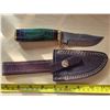 Image 1 : Damascus steel knife- 8"L