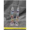 Image 1 : 2 galileo thermometers- 11"H