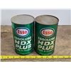 Image 1 : 2 essolube oil tins