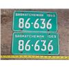 Image 1 : 1969 sask license plates