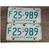 Image 1 : 1968 sask license plates