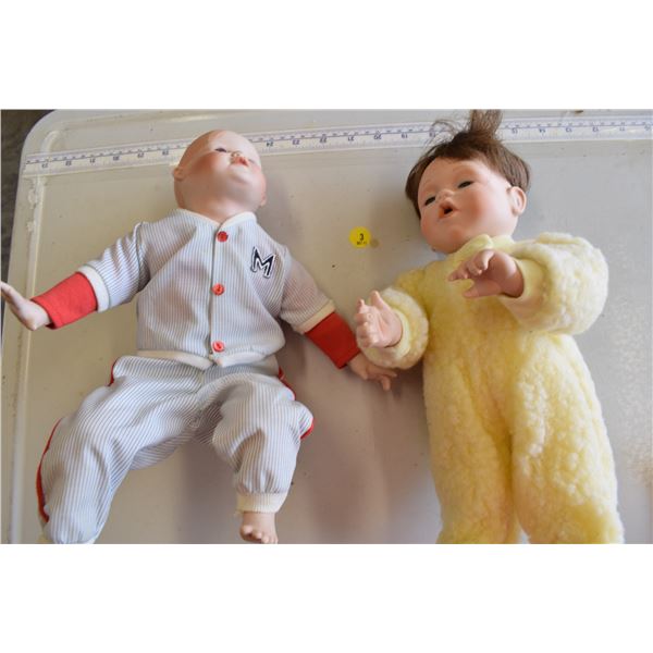 2 ceramic dolls- yolanda bello/kathy hippensteel