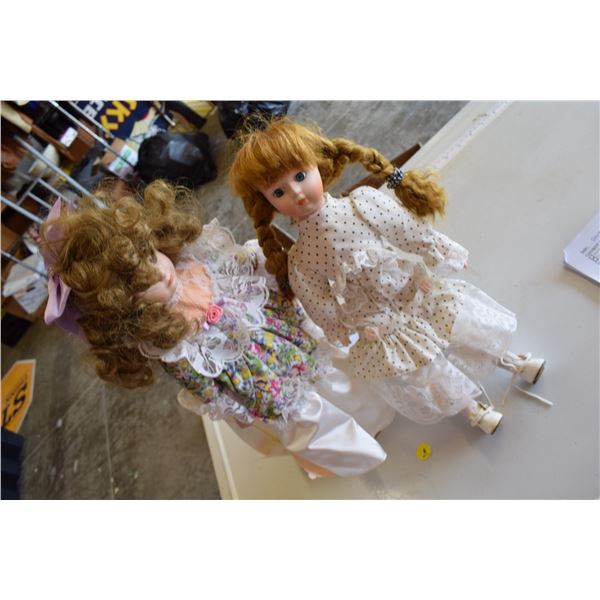 2 ceramic dolls- mint LTD collection