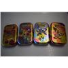 Image 1 : 4 tins of pokemon cards