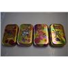 Image 1 : 4 tins of pokemon cards