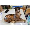 Image 1 : Huge chalkware dog- german shepard