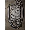 Image 1 : Bud light beer sign- untested -no cord