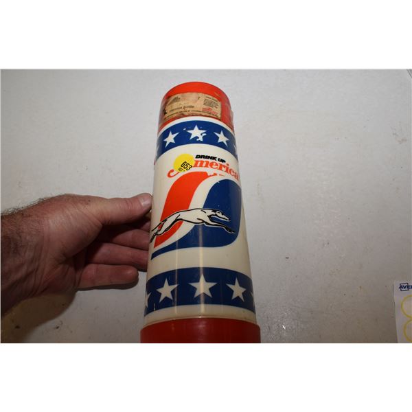 Grayhound thermos