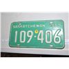 Image 1 : 1969 saskatchwan license plate