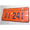 Image 2 : 1963 saskatchwan license plate