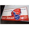 Image 3 : Vintage reproduction 2 sided porcelain red indian rack sign
