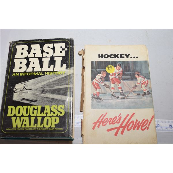 1969 baseball book + gordie howe book