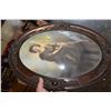 Image 1 : large antique convex glass picture
