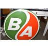 Image 1 : 30" newer 2 sided porcelain B/A oil sign