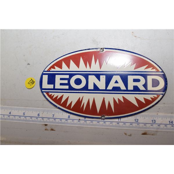 Leonard Sign Leonard porcelain fantasy sign