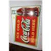 Image 1 : 1989 tin coca cola sign
