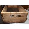 Image 2 : C-I-L military wooden case- exam cartridges